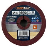 CRAFTOMAT Brusna ploča od vlakana (Promjer: 125 mm, Granulacija: 60, 5 Kom.) | shoptok.hr