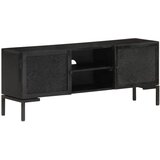 TV omarica črna 115x30x46 cm trden mangov les | Shoptok.si