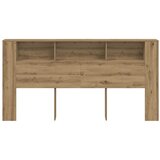  Uzglavlje s ormarićem boja hrasta 200x18,5x102,5 cm drveni | Eponuda.com