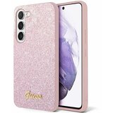 Guess OVITEK HARDCASE ZA SAMSUNG GALAXY S24 S921 GLITTER SCRIPT PINK, (5000087635) | Shoptok.si