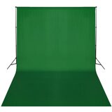 vidaXL Pozadinski sustav s potporom 500 x 300 cm zeleni | shoptok.hr