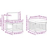  Set vanjskih sofa 4 kom. Prirodna i svjetlosiva | shoptok.hr