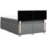  Krevet s oprugama i madracem tamnosivi 140x190 cm od tkanine | shoptok.hr
