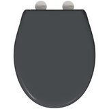  Brzo Odvojivo Sjedište WC-a s Mekim Zatvaranjem Duroplast Antracit | shoptok.hr