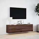 vidaXL Zidni TV ormarić LED smeđa boja hrasta 140x31x38 cm | shoptok.hr