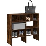 vidaXL Regal za čevlje 2 kosa zložljiva dimljeni hrast 89,5x30x40 cm Cene