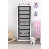 Hanah home višenamenska polica zola 9N white grey | ePonuda.com