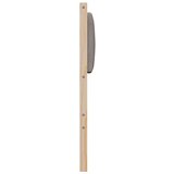 vidaXL tapecirano vzglavje rjava 160 cm masivna borovina in tkanina | Shoptok.si
