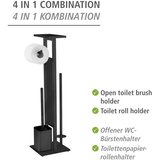Wenko 71558800 - Set za WC DEBAR 21x70,5 cm inox/crna | Eponuda.com
