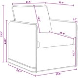 SOFA Tamno siva 75 x 82 x 85 cm tkanina | shoptok.hr