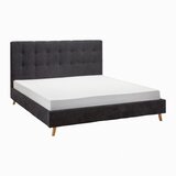 PBJ Oblazinjena Postelja Ronja, Črna, 180x200 | Shoptok.si