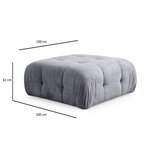 Atelier Del Sofa Tabure Amaris, Siva | Eponuda.ba