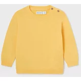 Mayoral Bombažni pulover za dojenčke rumena barva