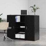  Recepcijski stol crni hrast 135x50x103,5 cm konstruiranog drva | Eponuda.ba