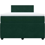 Box spring krevet s madracem tamnozeleni 120x200 cm baršunasti | shoptok.hr
