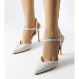 Gemre Silver Shiny Gallia Heels | shoptok.hr