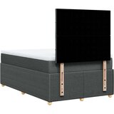 vidaXL Box spring postelja z vzmetnico temno siva 120x190 cm blago | Shoptok.si