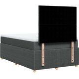 vidaXL krevet box spring s madracem tamnosivi 120 x 190 cm tkanina | shoptok.hr