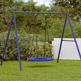  Ljuljačka u gnijezdu Plava 100 x 100 x 180 cm Plastika | shoptok.hr