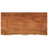Stolna ploča 80x40x3 8 cm pravokutna bagremovo drvo živi rub | shoptok.hr