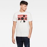 G-star T-shirt - Record reel gr slim r t s\s white | shoptok.hr