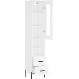  Visoka komoda bijeli 34,5x34x180 cm od konstruiranog drva | Eponuda.com