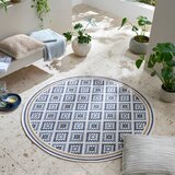 Flair Rugs Žuti /plavi okrugao unutarnji i vanjski tepih ø 160 cm Zia Trellis – | shoptok.hr