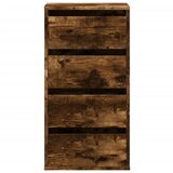  Kutna komoda s ladicama boja staro drvo 40x41x76 cm drveni | shoptok.hr