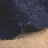  Čupavi tepih s visokim vlaknima NAVARRA tamnoplavi 100x100 cm | shoptok.hr