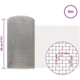 Mrežna tkanina 20 x 500 cm 6 Mesh Nehrđajući čelik 201 Srebrna | shoptok.hr