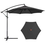  Bočni vrtni suncobran s podesivim nagibom 350 x 250 cm antracit | shoptok.hr