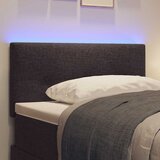  LED glava kreveta s LED trakama Tamno smeđa 80 cm tkanina | Eponuda.com