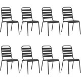  9-dijelni vrtni blagovaonski set antracit čelični | shoptok.hr