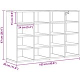  Ormar za cipele s policom Umjetnički hrast 103 x 30 x 67 cm | shoptok.hr
