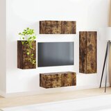  Set TV komoda Zidne 3 pcs Dimljeni hrast Konstruirano drvo | shoptok.hr