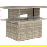  Set od 6 komada vrtnih sofa s jastucima svijetlosivi poli ratan | shoptok.hr