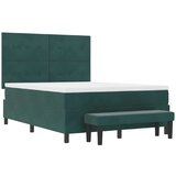  s opruga kutije Tamnozelena 200 x 140 cm Baršun | shoptok.hr
