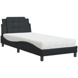  Krevet s madracem crni 90 x 200 cm od umjetne kože | shoptok.hr