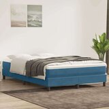  spring postelja brez vzmetnico temno modra 140x210 cm žamet, (21791583) | Shoptok.si