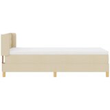  s opruga kutije s uzglavljem Krema 200 x 100 cm tkanina | shoptok.hr