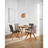 Linea Natura stol, les, tekstil črna, barve hrasta, temno siva | Shoptok.si