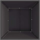 vidaXL Hladno valjano jeklo/Črno Hladno valjano jeklo 60 x 60 x 35 cm | Shoptok.si