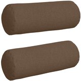  Valjkasti jastučići 2 pcs Smeđa Ø 25 x 70 cm tkanina | Eponuda.com