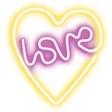 Neon LED luč - napis love v srcu, (20631099)
