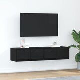 vidaXL TV omarica 2 kosa črna hrast 60x31x25,5 cm inženirski les Cene