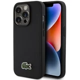 LACOSTE MAGSAFE maska za iPhone 15 Pro WOVEN LOGO BLACK