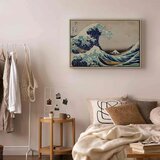  Slika - Hokusai Katsushika – The Great Wave off Kanagawa 120x80 U prirodnom drvenom okviru | shoptok.hr