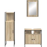  Set namještaja za kupaonicu 3 kom. Smeđa 33 x 33 x 120,5 cm | shoptok.hr