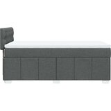 vidaXL Krevet s oprugama i madracem tamnosivi 100 x 200 cm od tkanine | shoptok.hr