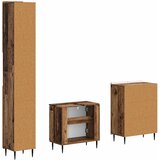  Set za kupaonicu od 3 dijela ZWOLLE Staro drvo | shoptok.hr